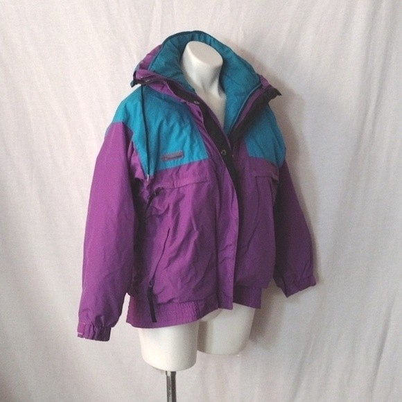 Columbia Sportswear Waterproof Hooded Ski Jacket With Detachable Puffer Jacket S - Picture 5 of 16